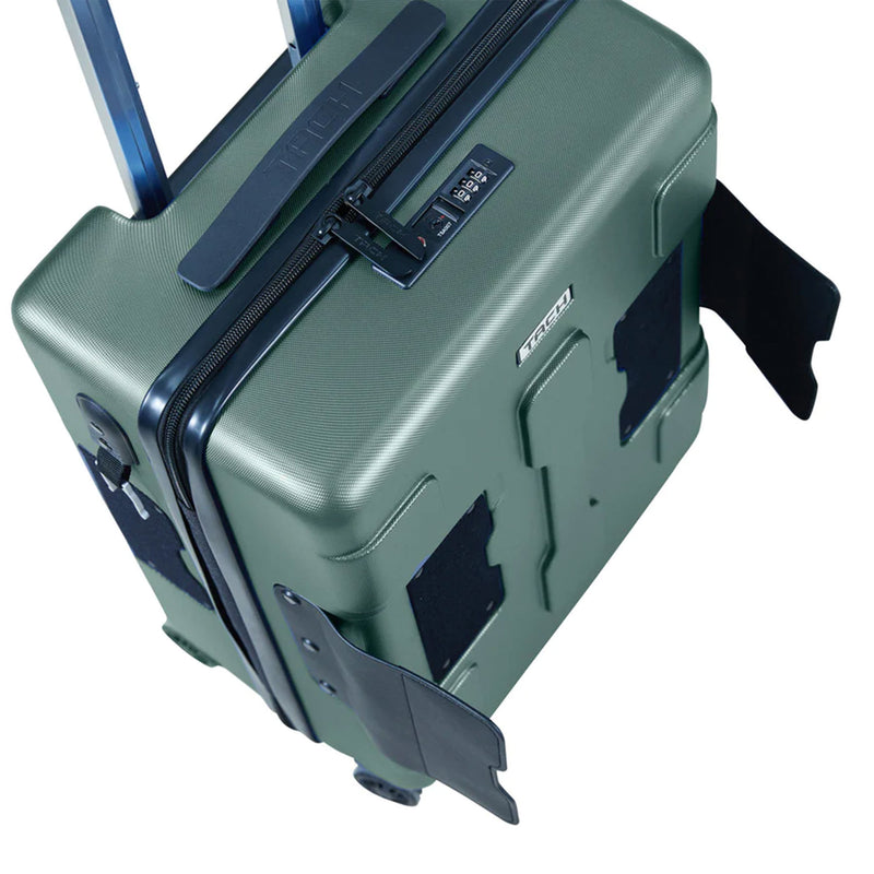 TACH V3 Connectable Hard Shell Carry On Spinner Suitcase Luggage Bag, Green