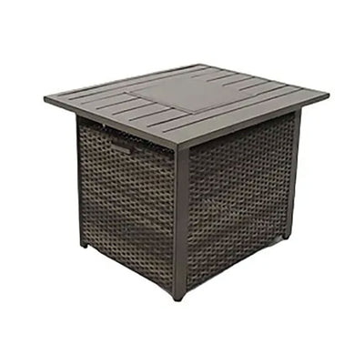 Four Seasons Courtyard 27 x 34" Catania Slat Top Outdoor Gas Fire Pit(Open Box) - VMInnovations