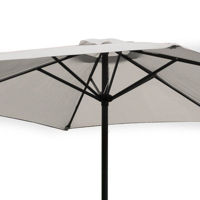 Four Seasons Palermo Market Patio Umbrella with Push Button Tilt, Gray(Open Box) - VMInnovations