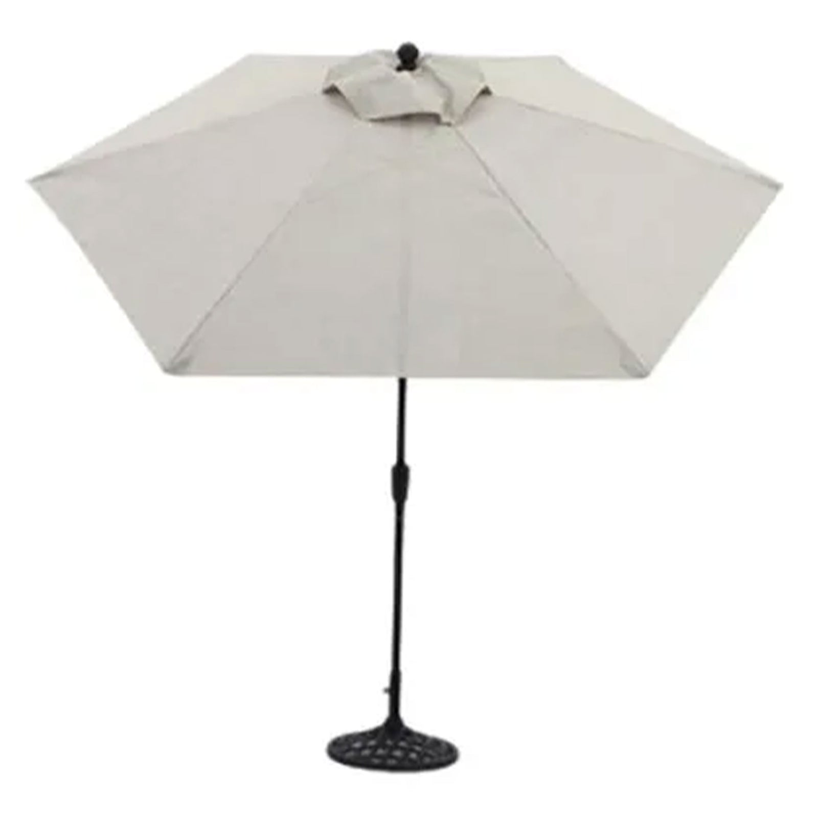 Four Seasons Courtyard 9' Naples Patio Umbrella, Natural Fabric Color (Open Box) - VMInnovations