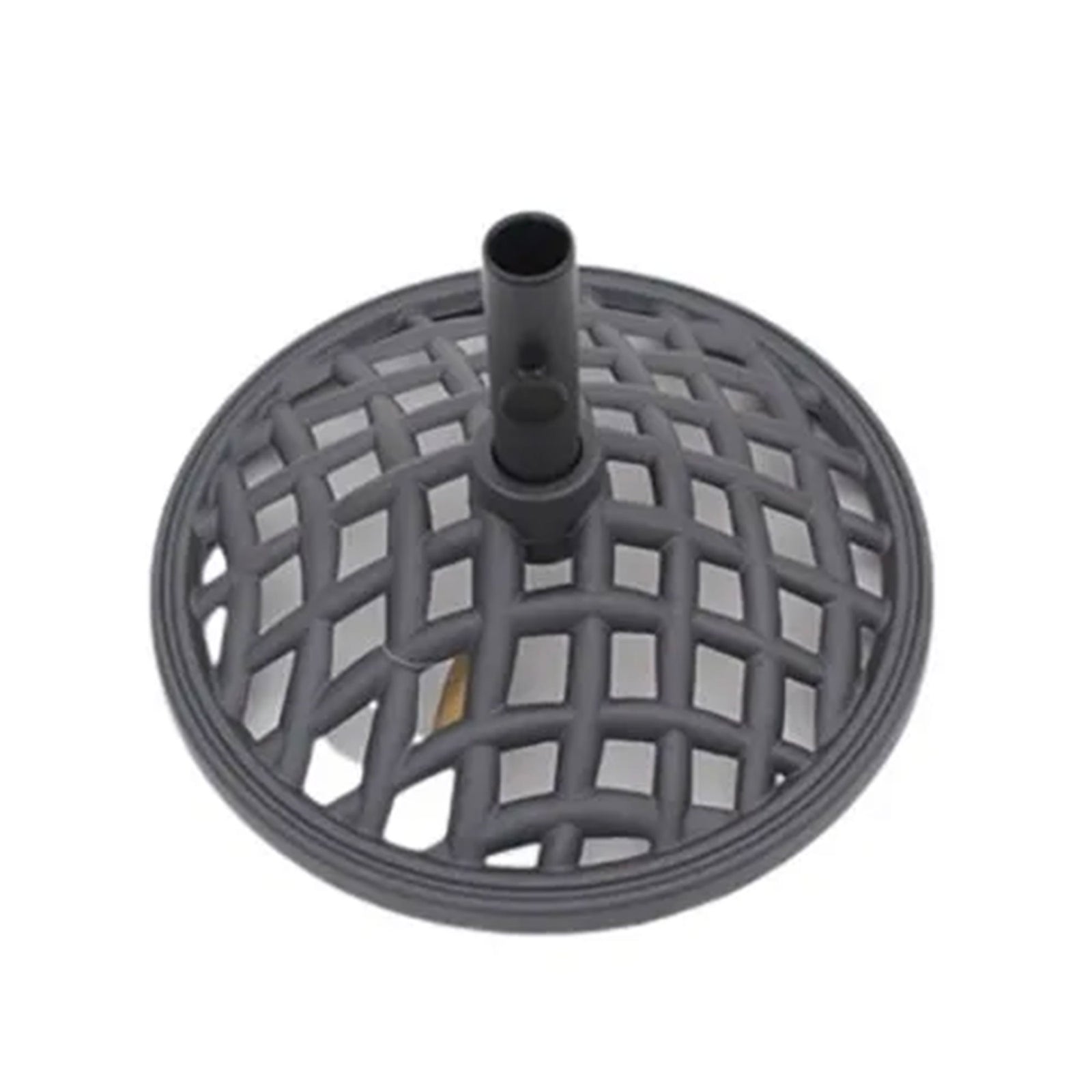 Four Seasons Courtyard 19” Round Cast Iron Umbrella Holder Base, Gray (Used) - VMInnovations