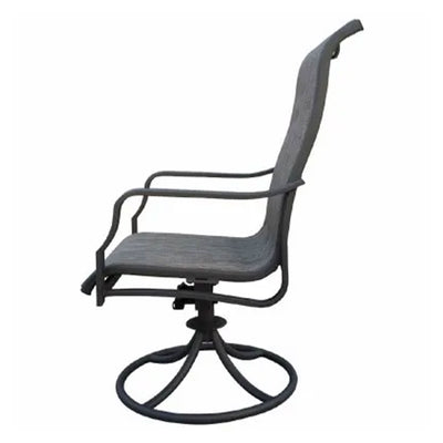 Four Seasons Courtyard Tuscany 6 Piece Swivel Rocker Chair Set w/ Aluminum Frame - VMInnovations