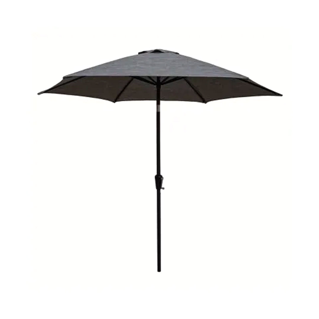 Four Seasons Tuscany Market Aluminum Umbrella w/ Crank & Tilt, Gray (Open Box) - VMInnovations