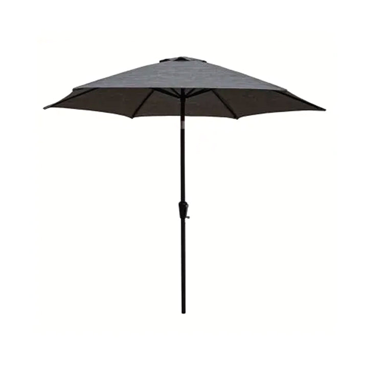 Four Seasons Tuscany Market Aluminum Umbrella w/ Crank & Tilt, Gray (Open Box) - VMInnovations