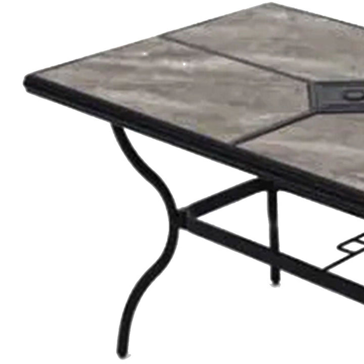 Four Seasons Courtyard Brookfield Drop In Tile Dining Table with Porcelain Top