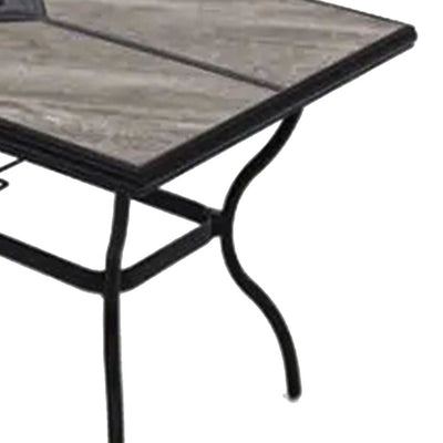 Four Seasons Courtyard Drop In Tile Dining Table with Porcelain Top (Used)