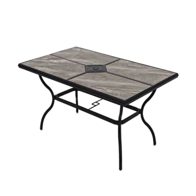Four Seasons Courtyard Brookfield Drop In Tile Dining Table with Porcelain Top
