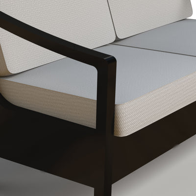 Four Seasons Courtyard Wilmette 4 Piece Sleek Deep Seating Chat Set, Neutral - VMInnovations