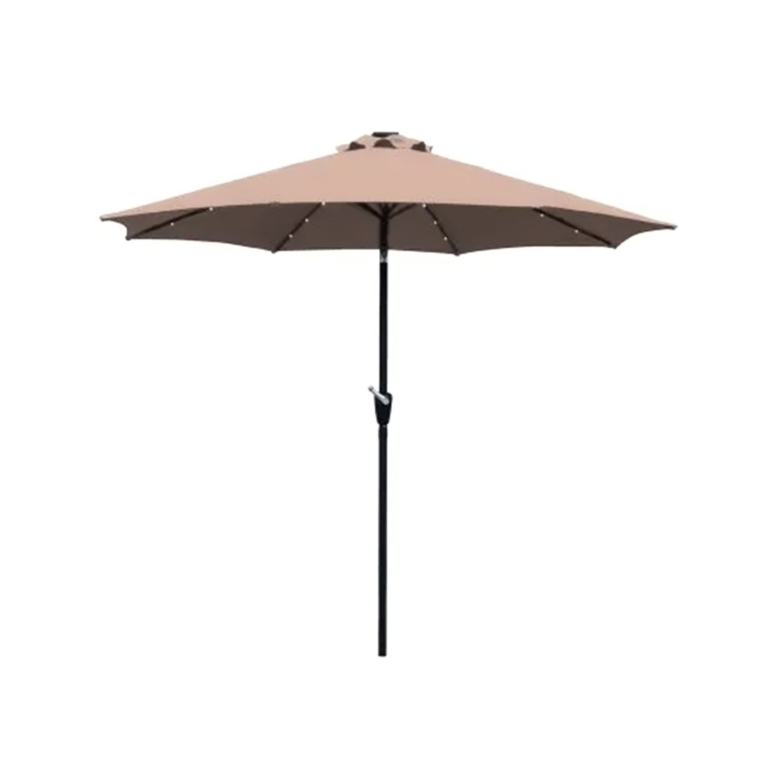 Four Seasons Courtyard 9’ Polyester Patio Umbrella w/Steel Pole, Beige(Open Box) - VMInnovations