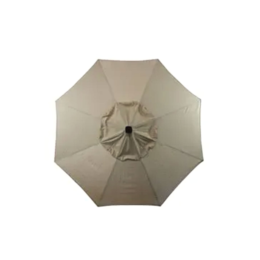 Four Seasons Courtyard 9’ Polyester Patio Umbrella w/Steel Pole, Beige(Open Box) - VMInnovations