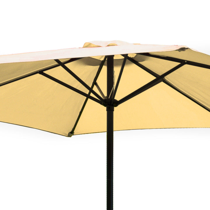 Four Seasons Courtyard 9 Foot Cambridge Market Umbrella with Push Button Tilt