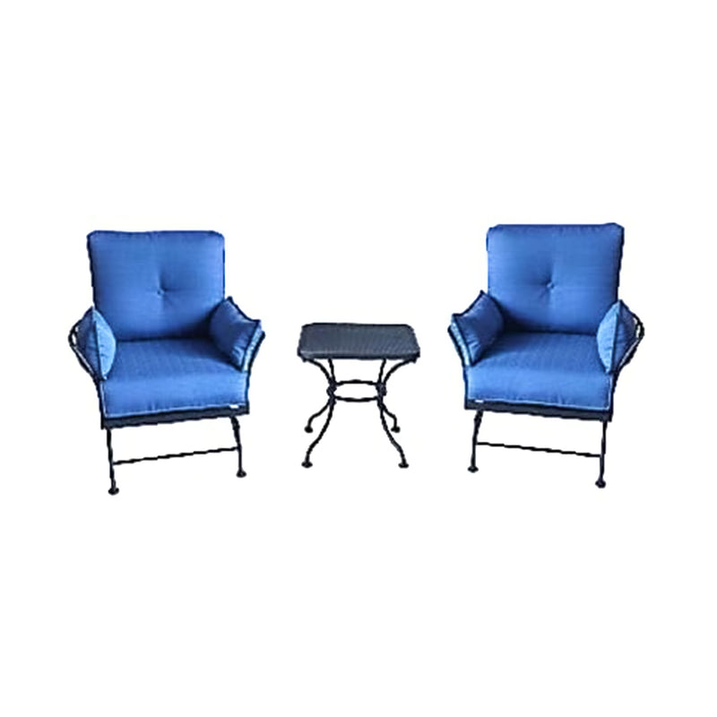 Four Seasons Courtyard Uptown 3 Piece Chat Set w/ 2 Rocker Chairs & 1 Side Table