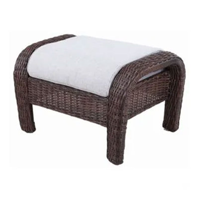Four Seasons Courtyard Montego Set of 2 Ottomans w/Ivory Cushions (Open Box)