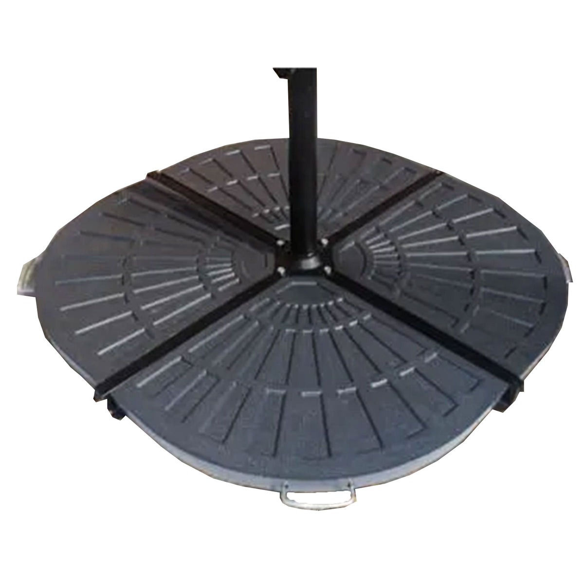 Four Seasons Courtyard Compact Cross Base for Offset Umbrella, Black(Open Box)