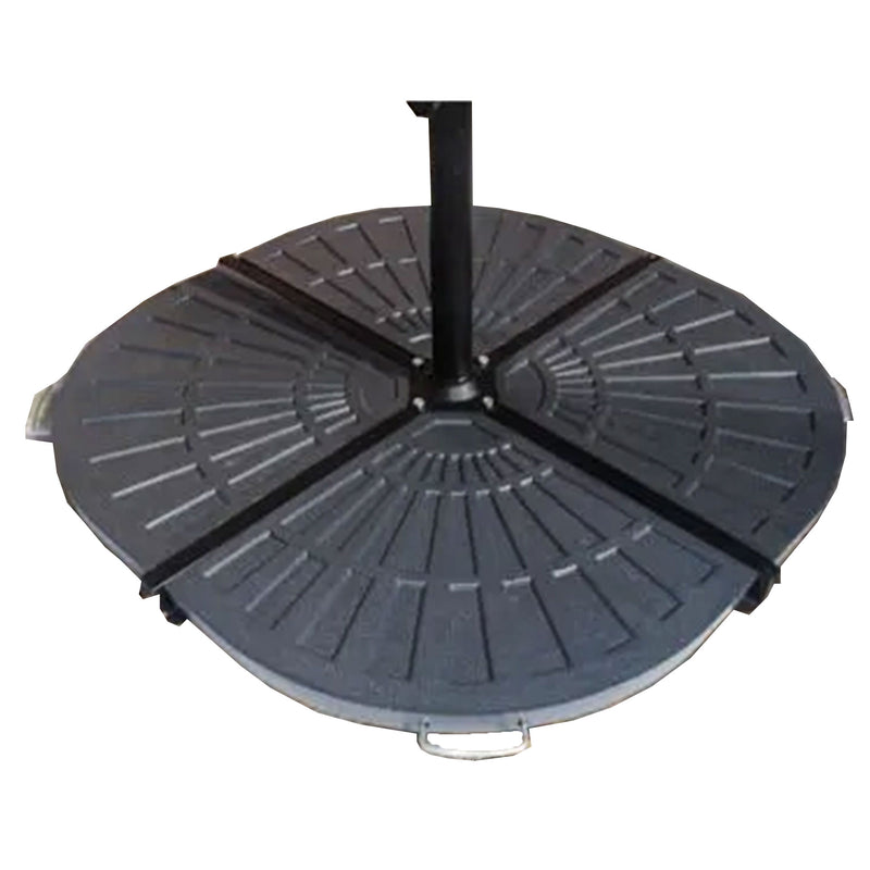 Four Seasons Courtyard 32lb Compact Cross Base for Offset Umbrella, Black (Used)