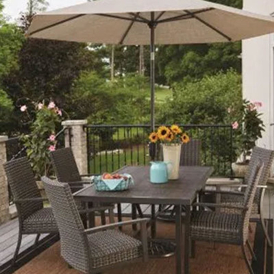 Four Seasons Courtyard Nantucket 40 x 72 Inch All Weather Patio Dining Table - VMInnovations