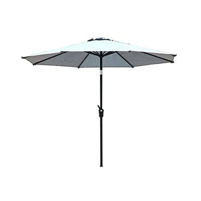 Four Seasons Courtyard 9' Round Fabric Belmont Market Umbrella, Navy (Used) - VMInnovations
