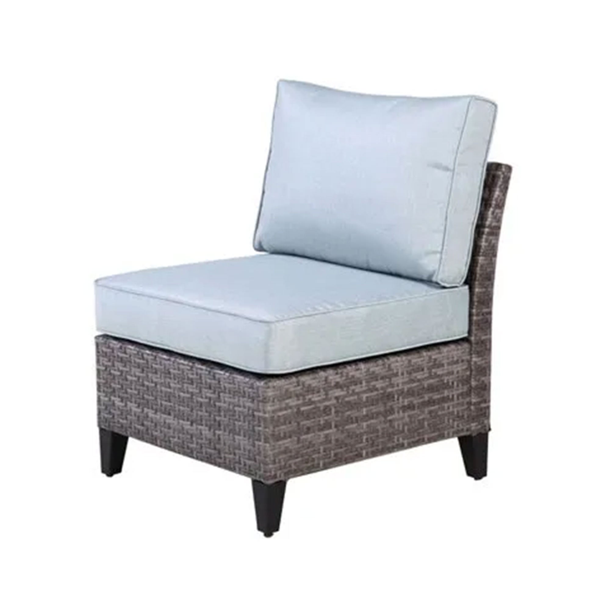 Four Seasons Courtyard Brisbane Aluminum Cushioned Chair, Light Gray (Open Box) - VMInnovations