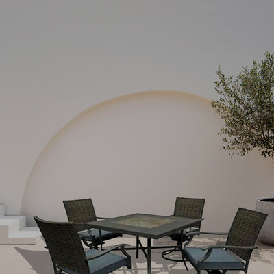 Four Seasons Courtyard 5pc All Weather Patio Furniture Dining Set (Open Box) - VMInnovations