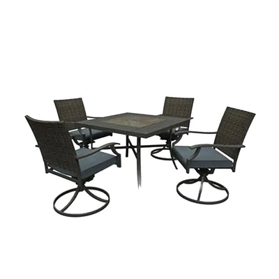 Four Seasons Courtyard 5pc All Weather Patio Furniture Dining Set (Open Box) - VMInnovations