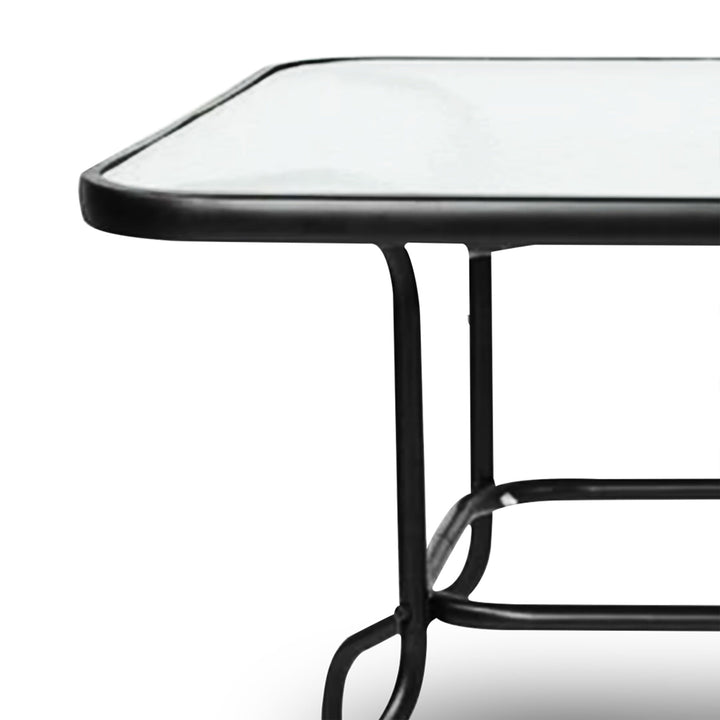 Four Seasons Courtyard Sunny Isle Glass Top Dining Table w/Tempered Glass (Used) - VMInnovations
