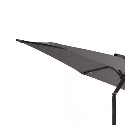 Four Seasons Courtyard 9' Round Sling Fabric Campton Hills Market Umbrella, Gray - VMInnovations