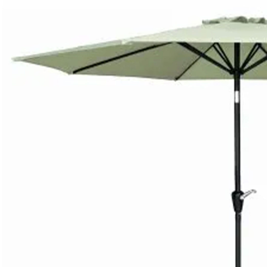 Four Seasons Courtyard 9' Round Polyester Patio Market Umbrella, Seafoam Green