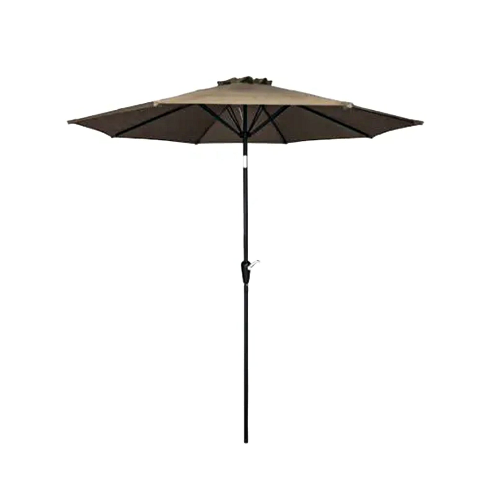 Four Seasons Courtyard 9ft Olefin Fabric Belmont Market Umbrella, Taupe (Used) - VMInnovations