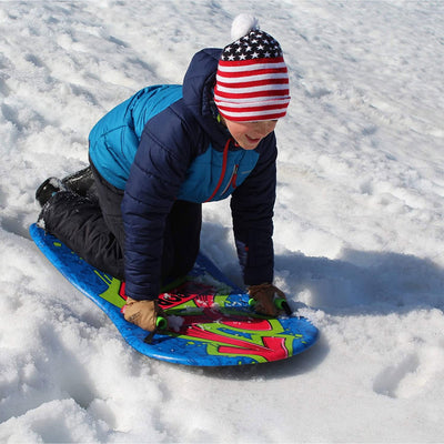 Flexible Flyer Aurora 36 Inch Foam Slider Snow Sled for Kids and Adults (3 Pack) - VMInnovations