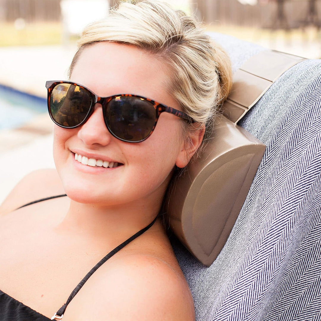 TRC Recreation Super Soft Closed Cell Foam Weighted Spa and Bath Pillow, Black - VMInnovations