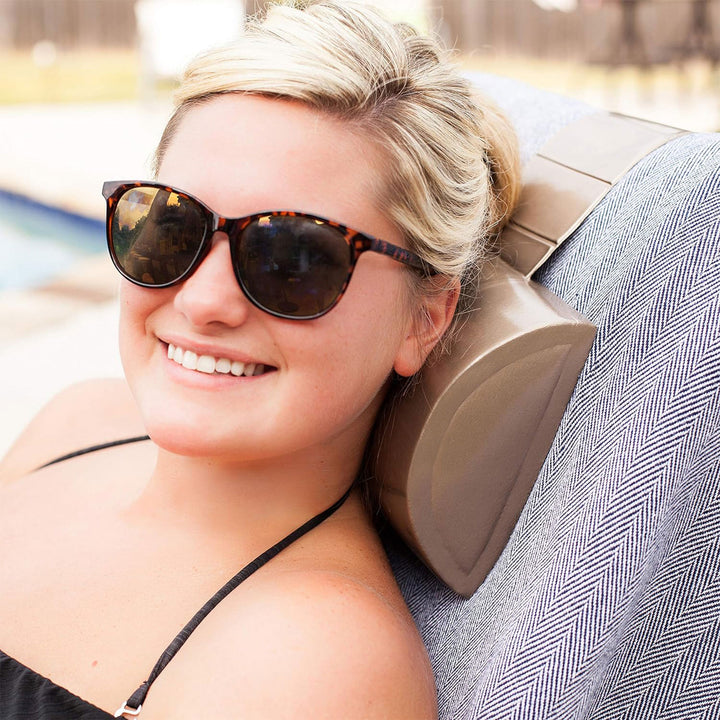 TRC Recreation Super Soft Closed Cell Foam Weighted Spa and Bath Pillow, Black - VMInnovations