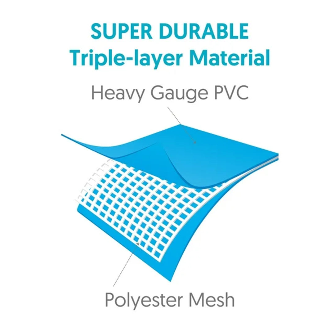 Summer Waves 15 Feet x 33 Inches Metal Frame Above Ground Pool Set with Pump - VMInnovations