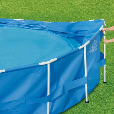 Summer Waves 15 Feet x 33 Inches Metal Frame Above Ground Pool Set with Pump