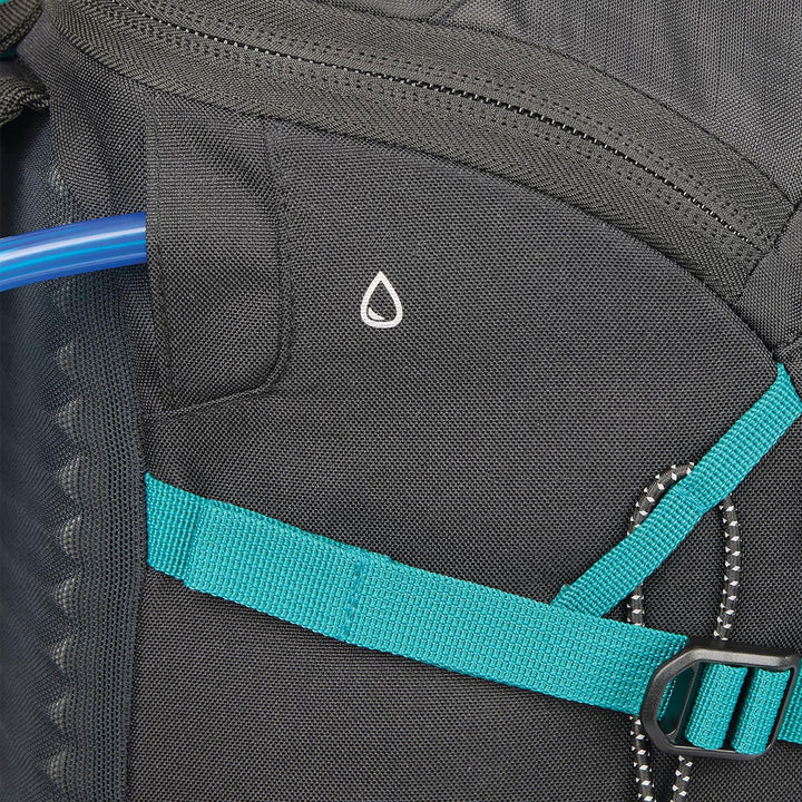 High Sierra Backpack with Hydration Storage & Sleeve for Hiking, Black(Open Box)