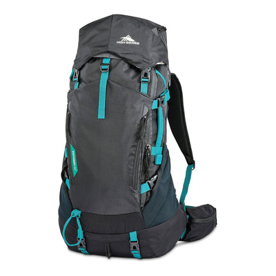 High Sierra 60L Pathway 2.0 Backpack w/ Hydration Storage for Hiking, Black