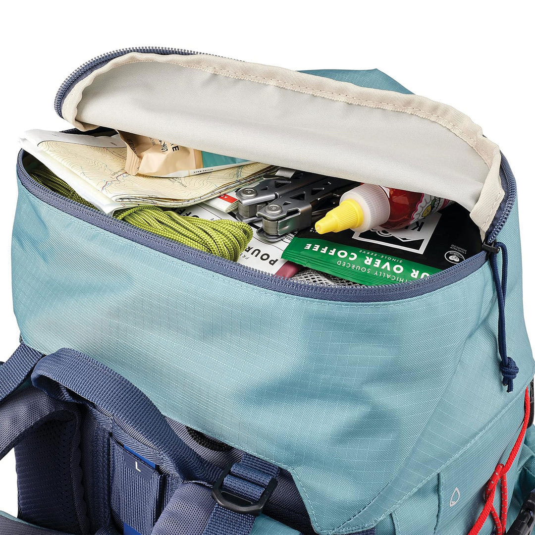 High Sierra Backpack w/Hydration Storage for Hiking, Arctic Blue(Open Box)