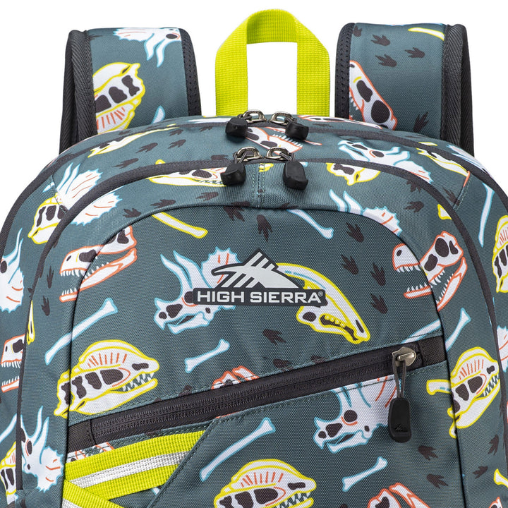 High Sierra BTS Backpack for School & Travel, Dino Dig & Mercury (Open Box)