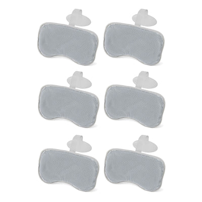 Bestway SaluSpa Padded Headrest Pillows with Adjustable Strap, Gray, (6 Pack) - VMInnovations
