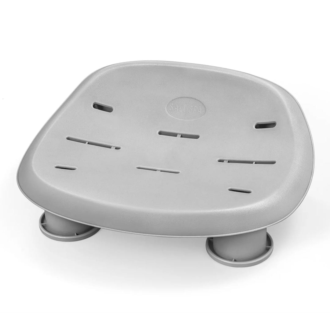 Bestway SaluSpa AirJet Hot Tub with Set of 2 Non Slip Pool and Spa Seat, Gray