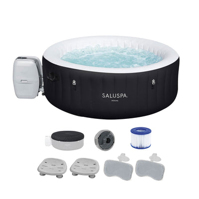 Bestway Miami SaluSpa Hot Tub w/Set of 2 Spa Seats and 2 Padded Headrest Pillows - VMInnovations