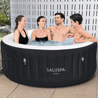 Bestway Miami SaluSpa Hot Tub w/Set of 2 Spa Seats and 2 Padded Headrest Pillows - VMInnovations