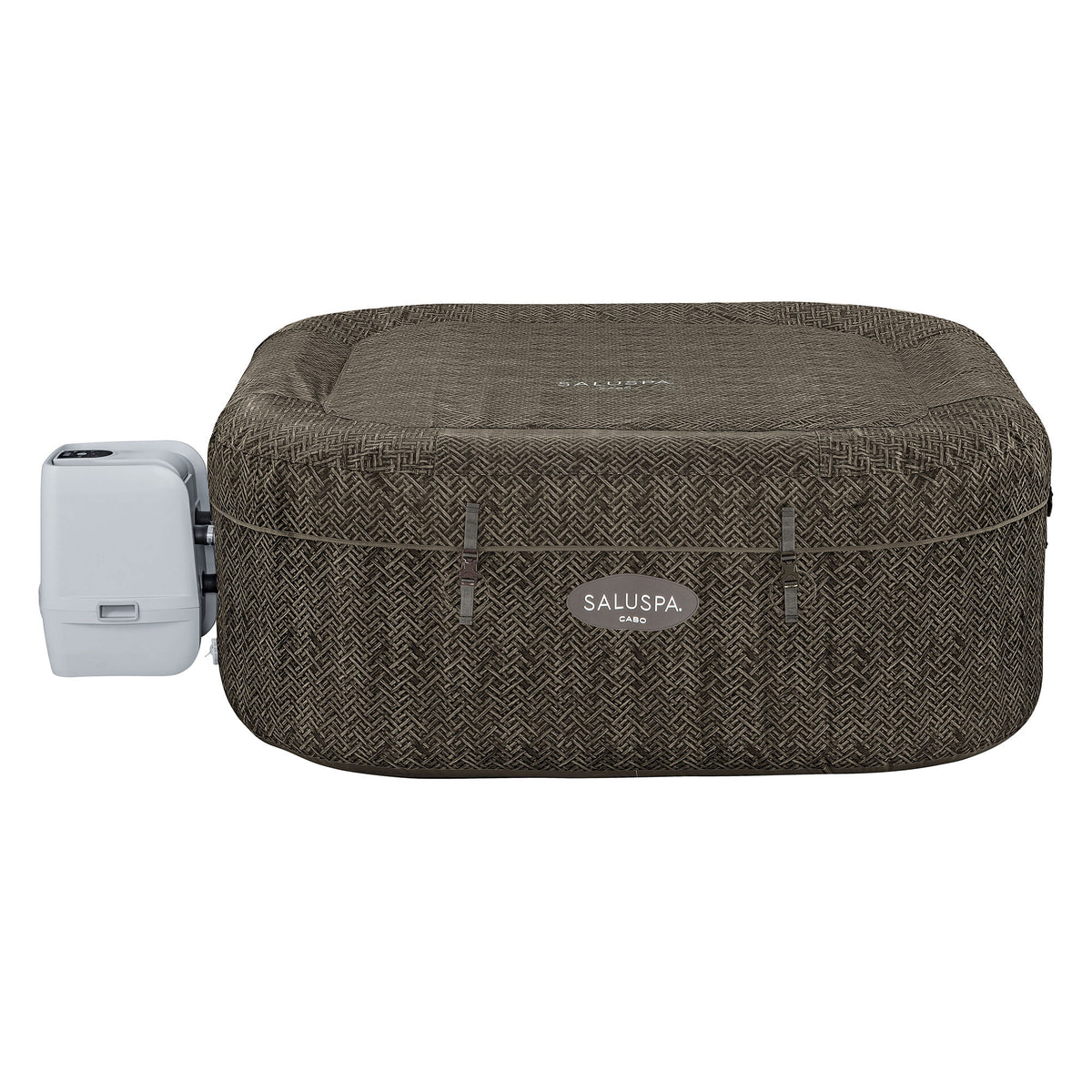 Bestway SaluSpa AirJet Inflatable Square Hot Tub with 6 Seat & 3 Headrest Pillow