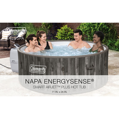 Bestway Coleman Napa AirJet Inflatable Hot Tub with 6 Pack of SaluSpa Spa Seat