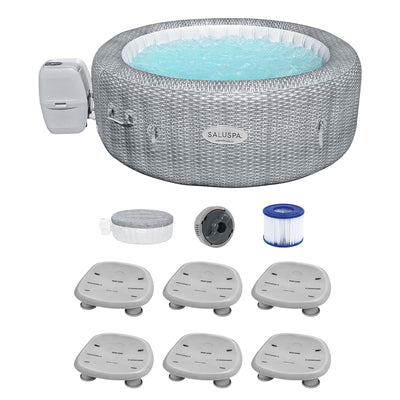 Bestway Coleman Honolulu AirJet Inflatable Hot Tub with 6 Pack SaluSpa Spa Seat