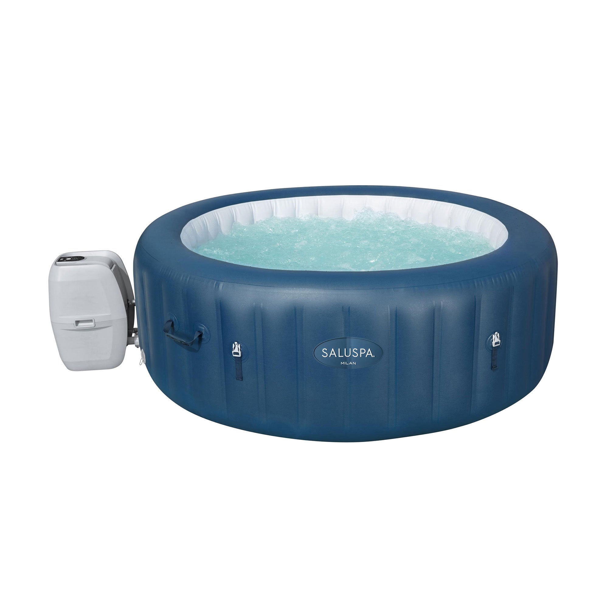 Bestway SaluSpa Milan AirJet Inflatable Hot Tub with 2 Pack of SaluSpa Spa Seat
