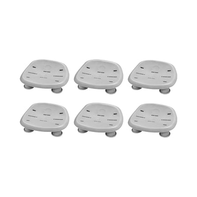 Bestway SaluSpa Milan AirJet Inflatable Hot Tub with 6 Pack of SaluSpa Spa Seat