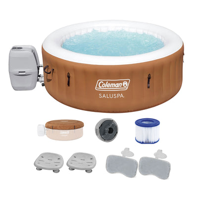 Coleman SaluSpa Ponderosa Hot Tub w/ 2 Bestway SaluSpa Seat & 2 Headrest Pillows - VMInnovations
