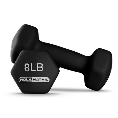 HolaHatha 3, 5, 8, 10, 12 & 15lb Dumbbell Weight Set w/Storage Rack(Open Box) - VMInnovations