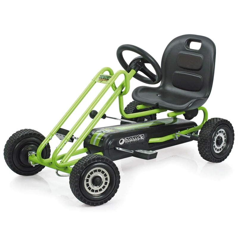 hauck Lightning Pedal Ride On Go Kart Toys for Boys & Girls, Green (Open Box)