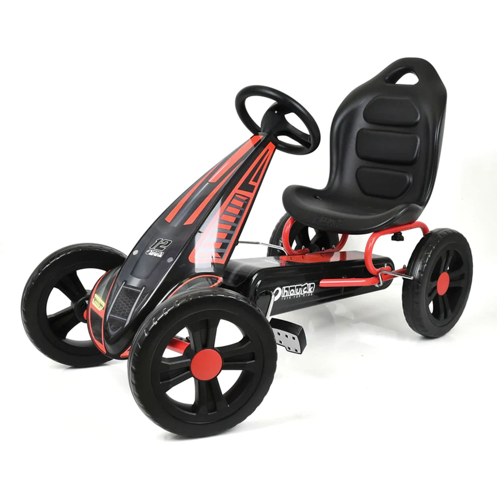 Hauck Cyclone Pedal Go Kart with Adjustable Bucket Seat for Kids Ages 4 to 8 - VMInnovations